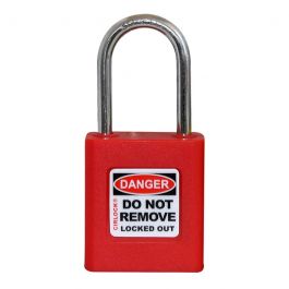 Cirlock Stainless Steel Safety Lockout Padlock - 38mm Shackle (Red ...