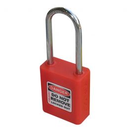 Cirlock Stainless Steel Safety Lockout Padlock - 50mm Shackle (Red ...